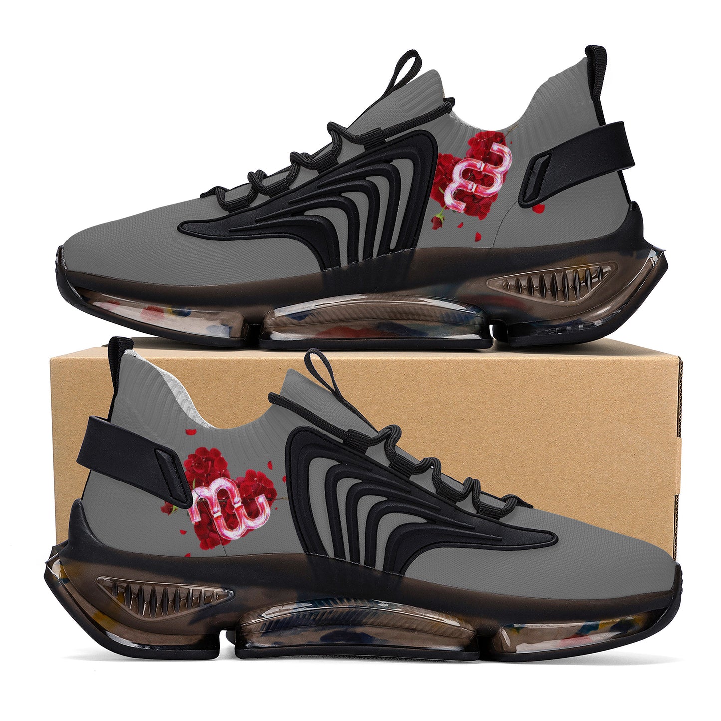 Money Bushae Valentine SF_S36 Air Max React Sneakers - Black