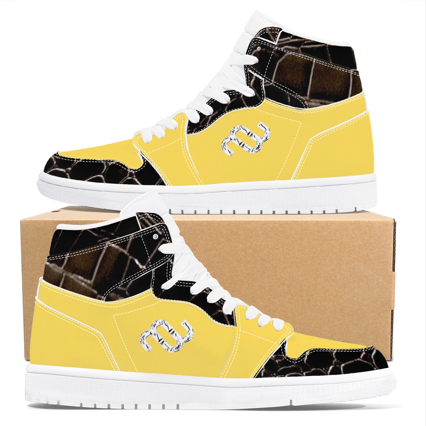Money Bushae D17 High Top Synthetic Leather Sneaker