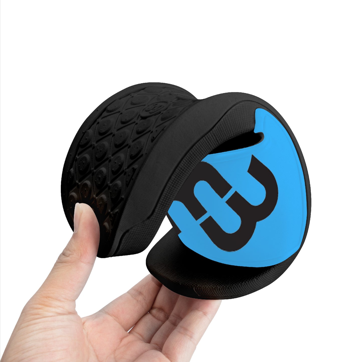 Money Bushae D30 Slide Sandals - Black and Blue