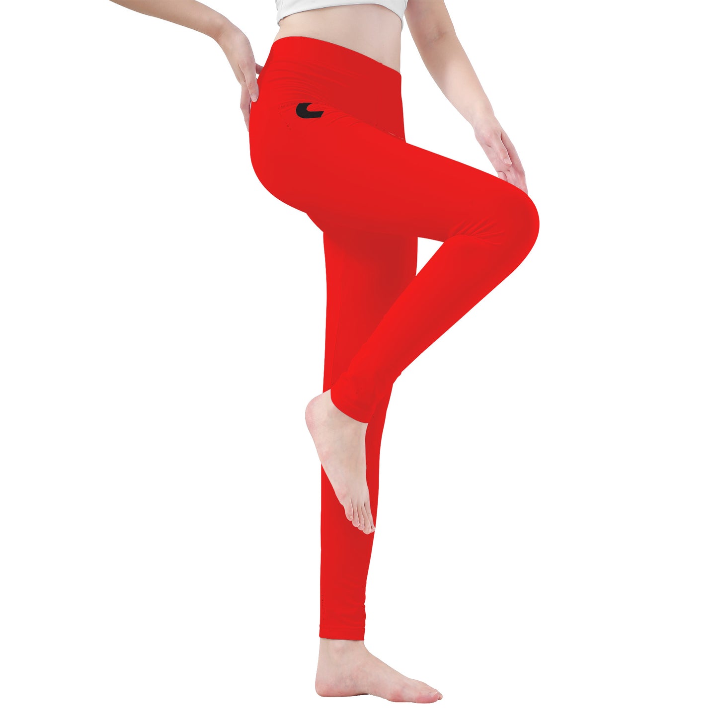Money Bushae D48 Red Yoga Leggings