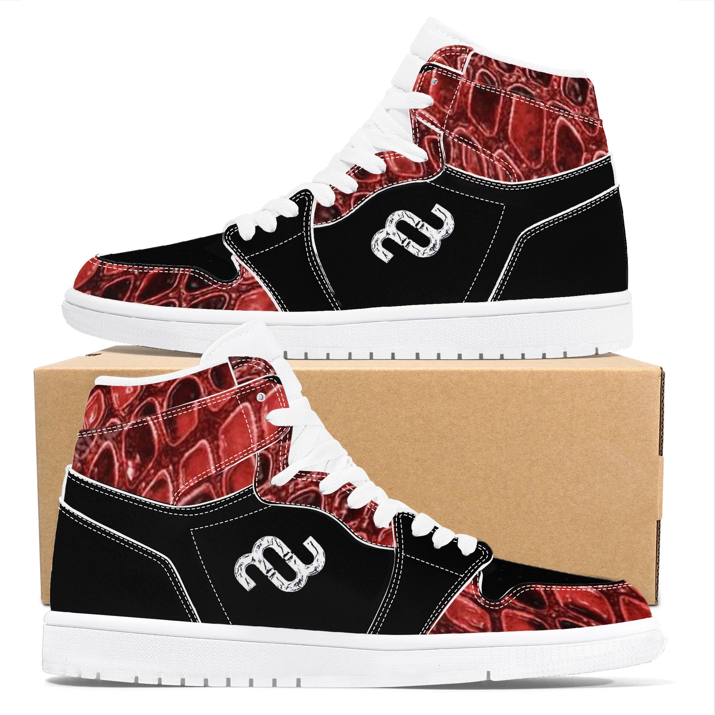 Money Bushae D17 High Top Synthetic Leather Sneaker