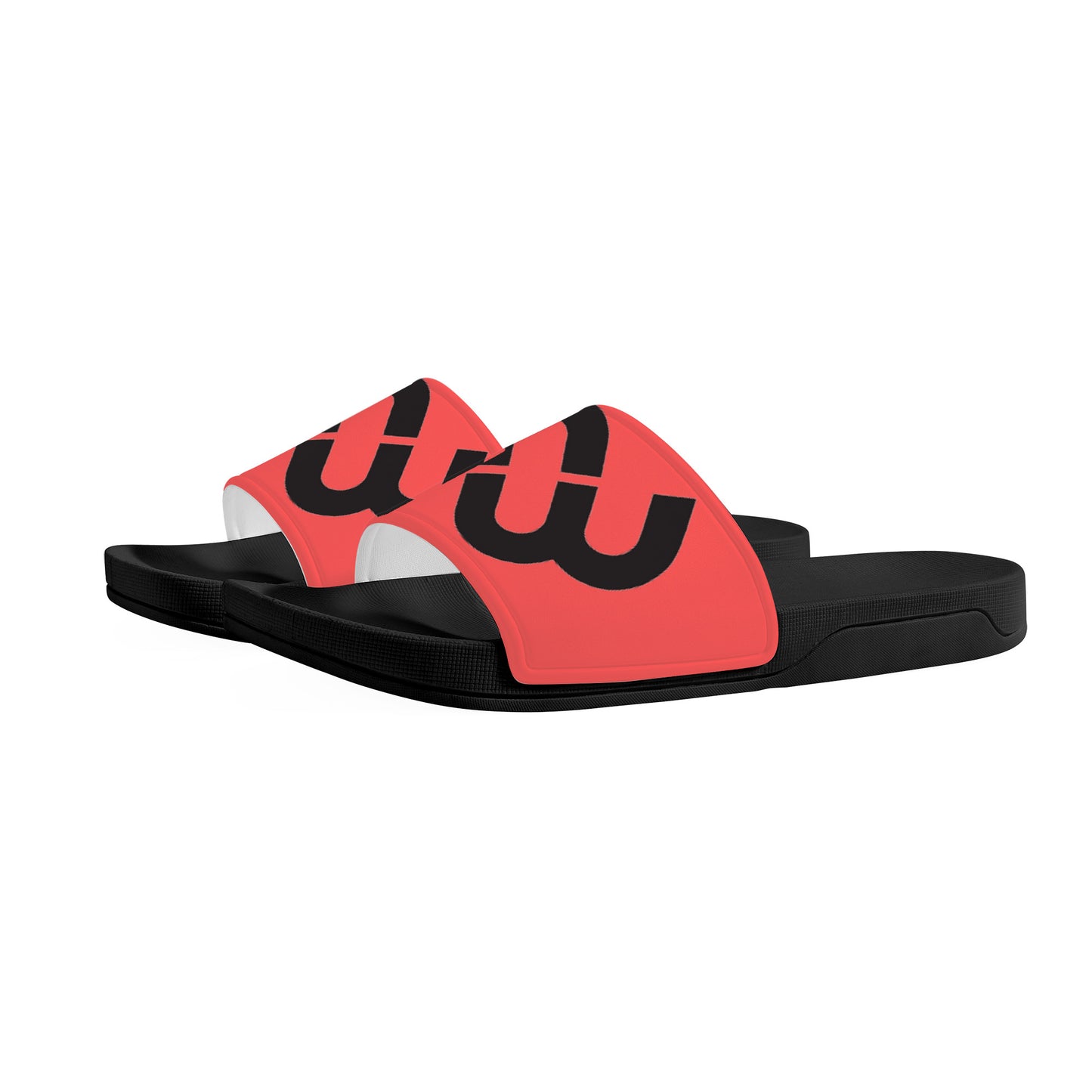 Money Bushae D30 Slide Sandals - Black and Red