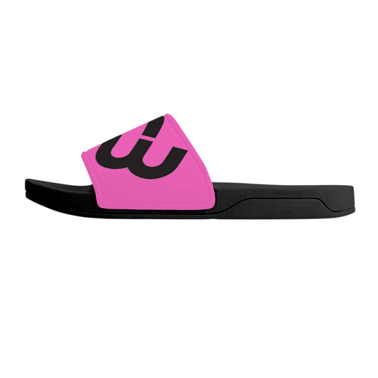 Money Bushae D30 Slide Sandals - Black and Pink