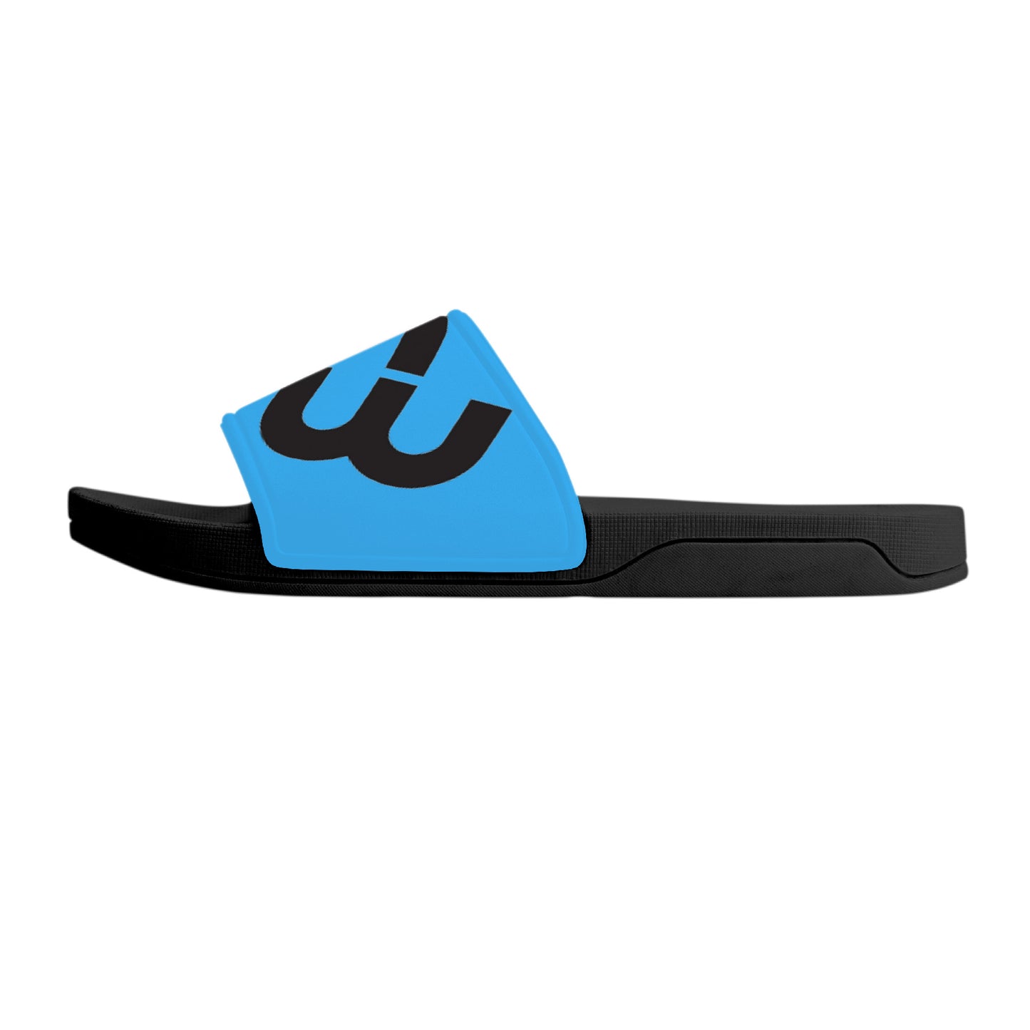 Money Bushae D30 Slide Sandals - Black and Blue