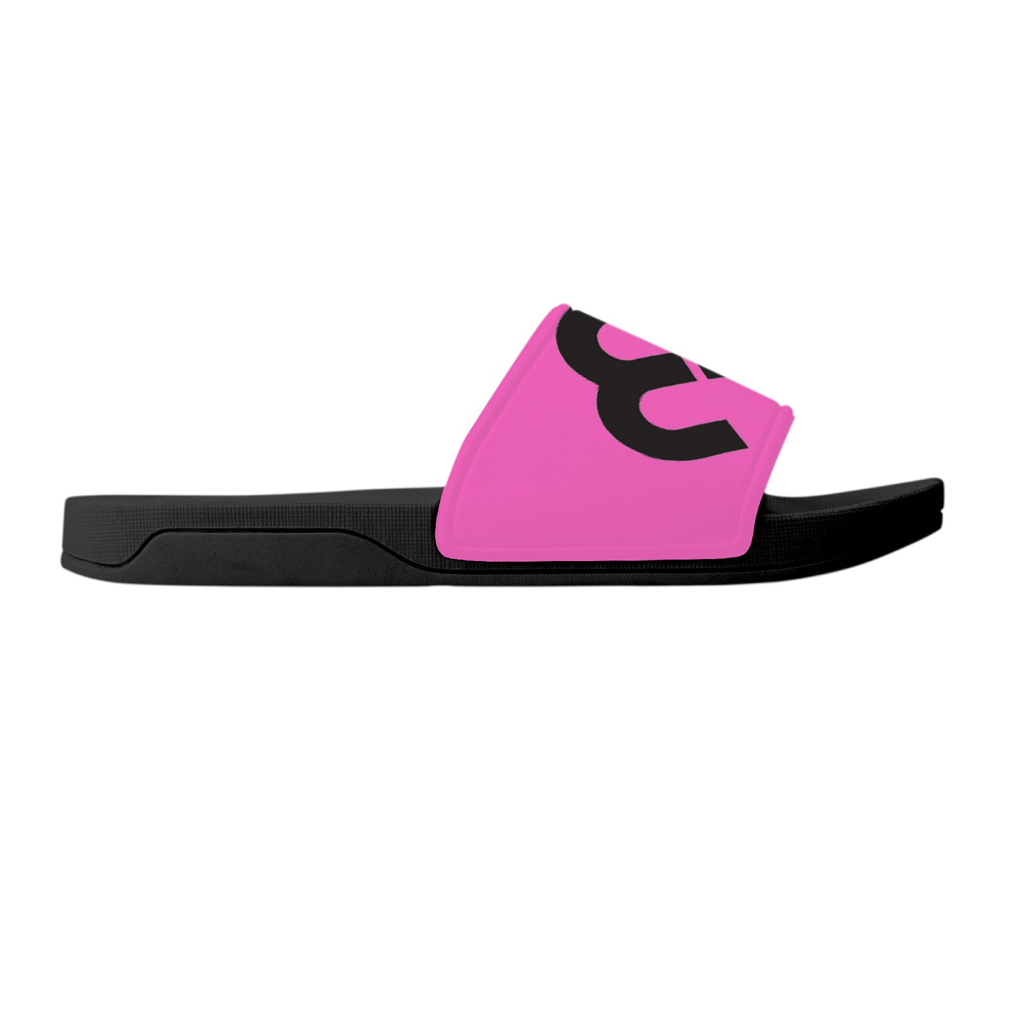 Money Bushae D30 Slide Sandals - Black and Pink