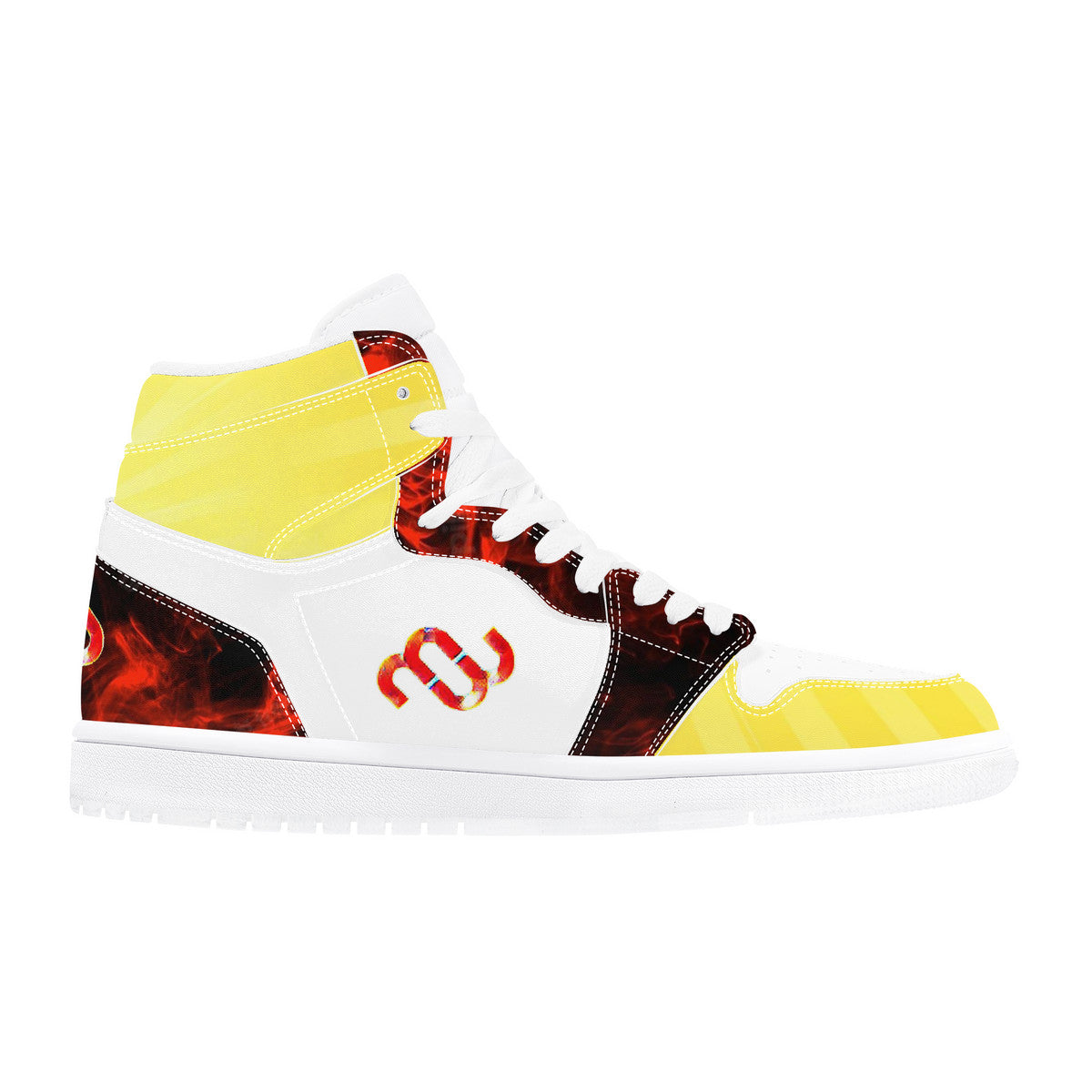 Money Bushae D17 High Top Synthetic Leather Sneaker