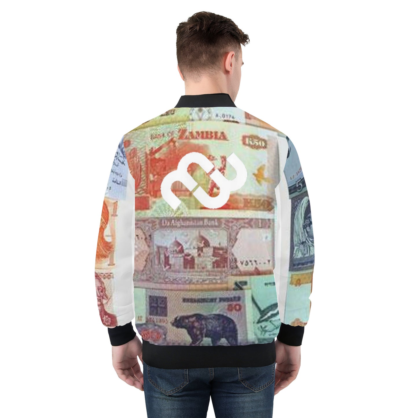 Money Bushae Currency SF_D81 Men's Bomber Jacket