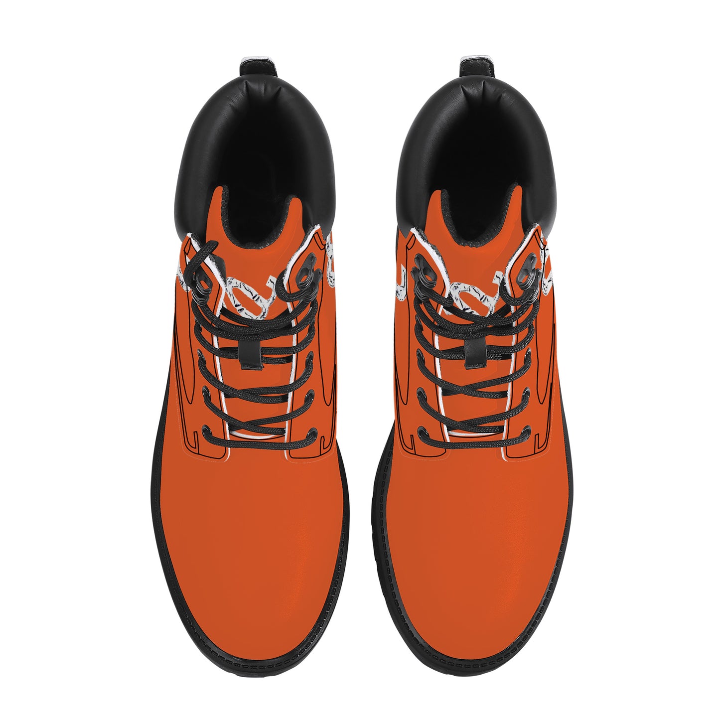 Money Bushae D20 Synthetic Leather Boots orange
