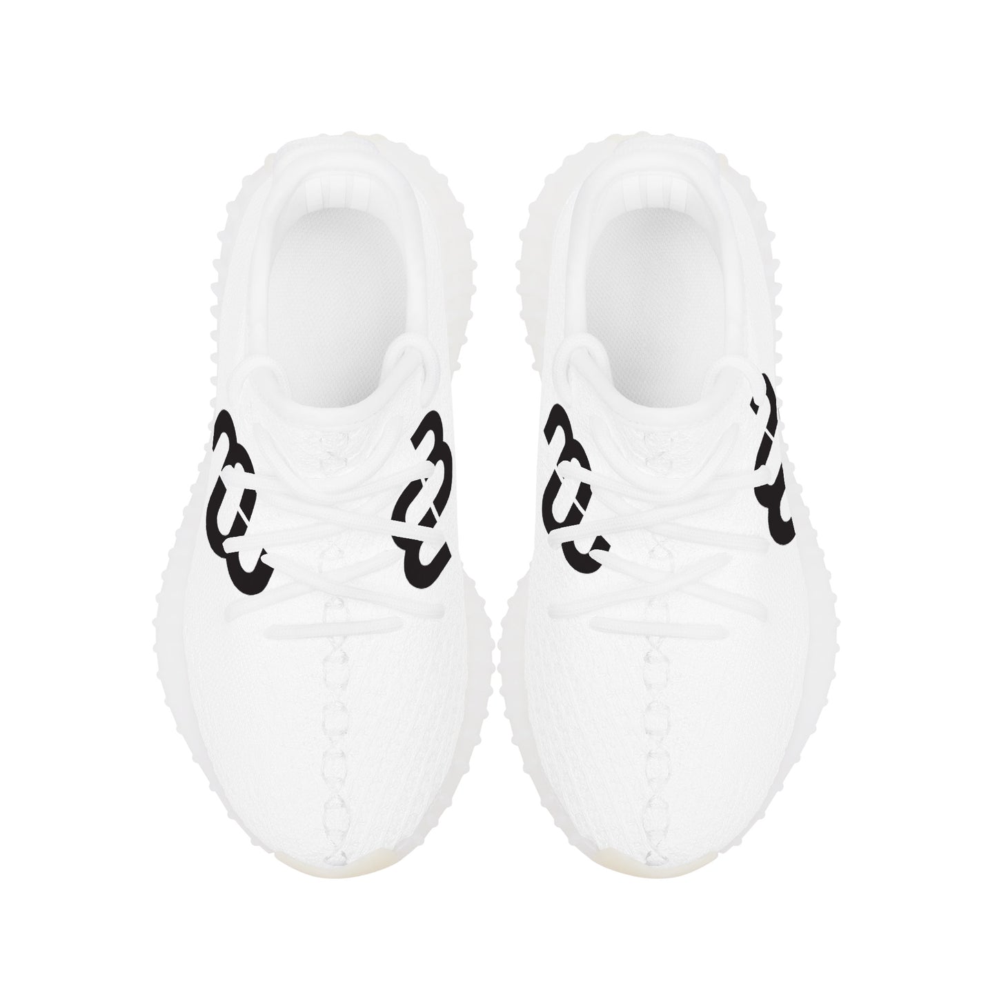 Money Bushae D18 Kids Mesh Knit Sneaker - White