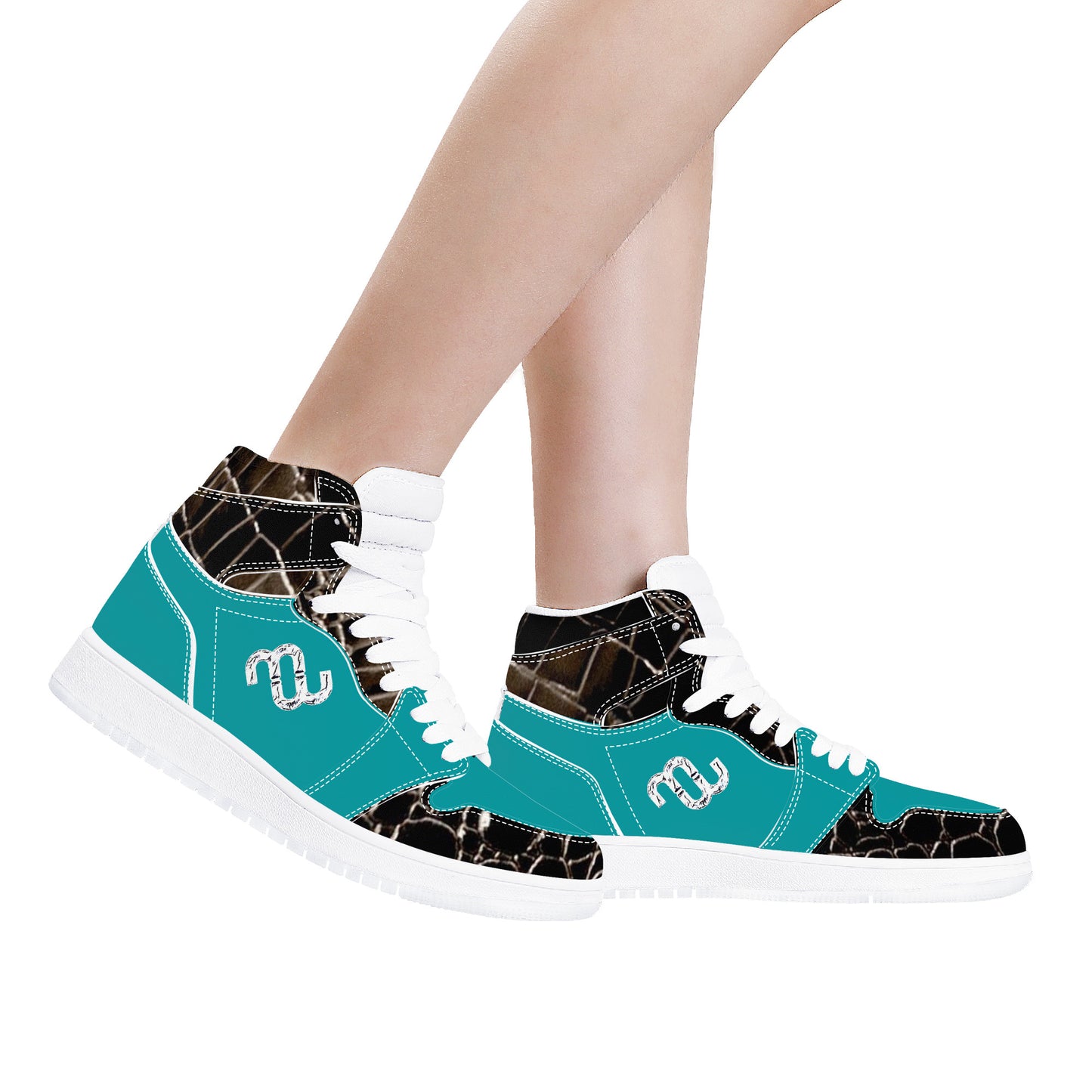 Money Bushae D17 High Top Synthetic Leather Sneaker