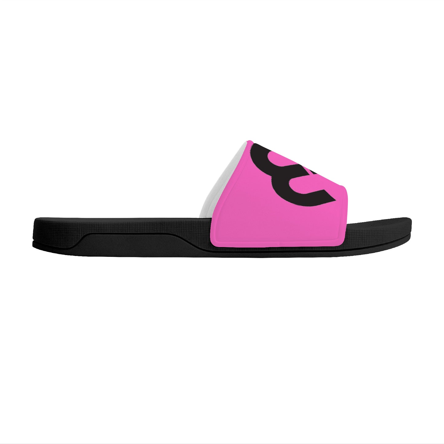 Money Bushae D30 Slide Sandals - Black and Pink