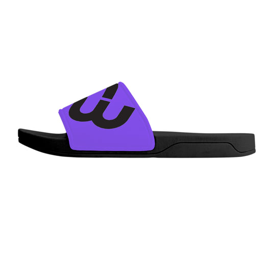 Money Bushae D30 Slide Sandals - Black and Purple