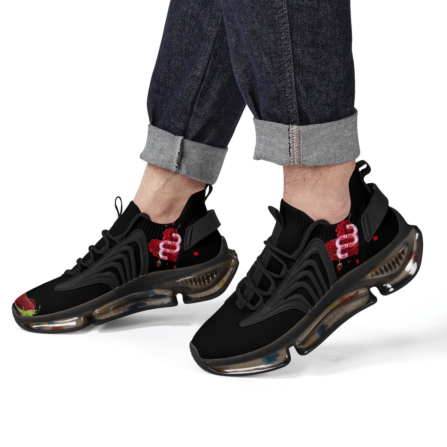 Money Bushae Valentine SF_S36 Air Max React Sneakers - Black