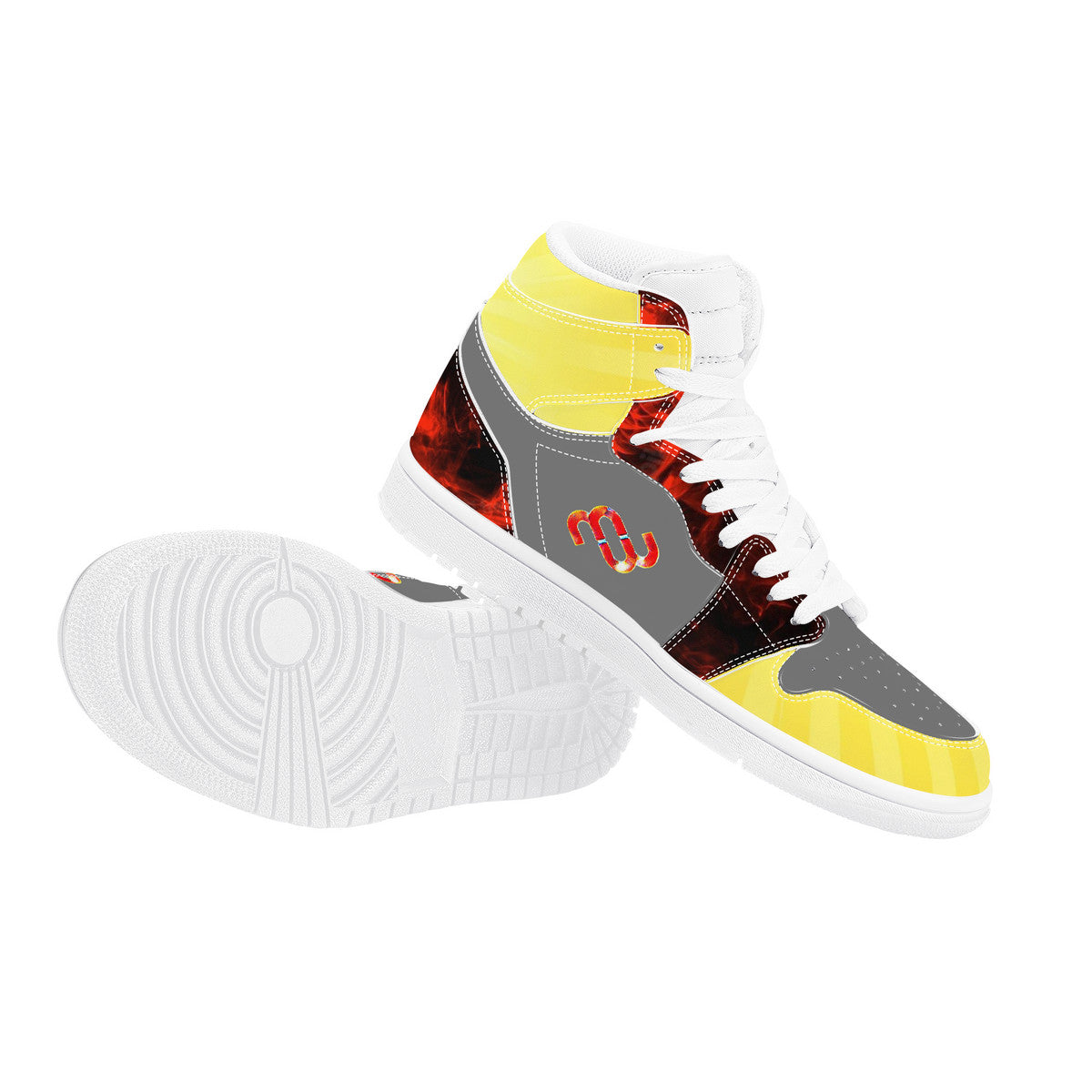 Money Bushae D17 High Top Synthetic Leather Sneaker