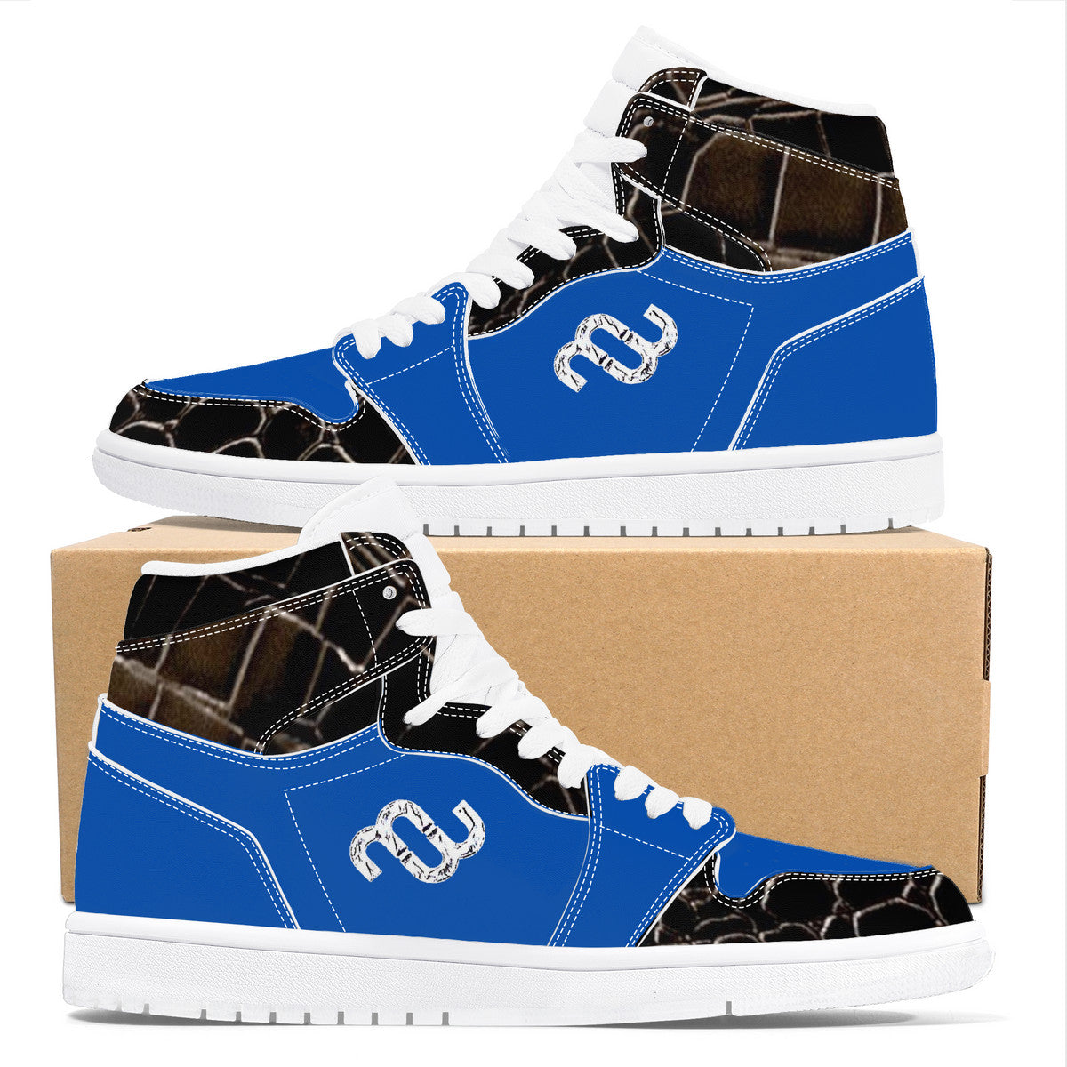 Money Bushae D17 High Top Synthetic Leather Sneaker