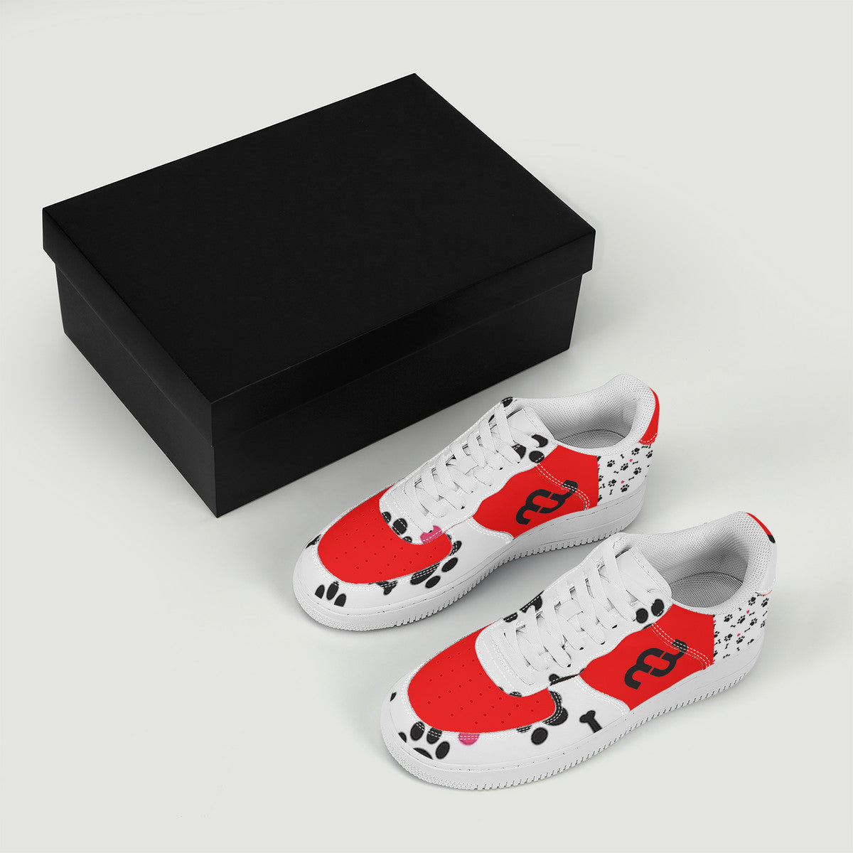 Money Bushae SF_F8 Low Top Unisex Sneaker puppy paws