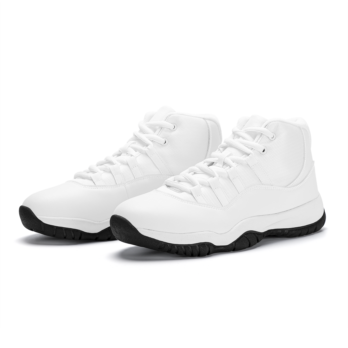 Money Bushae SF_S38 High Top Air Retro Sneakers - White