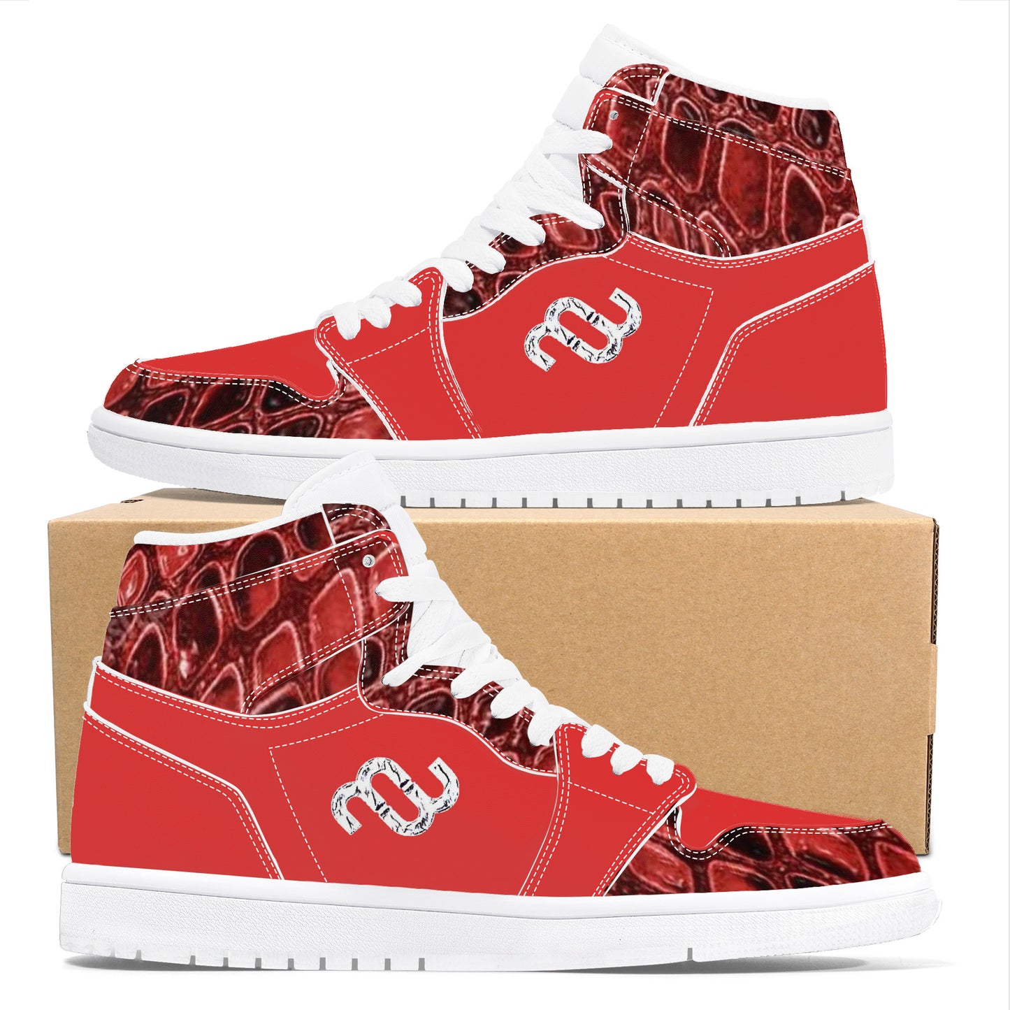 Money Bushae D17 High Top Synthetic Leather Sneaker