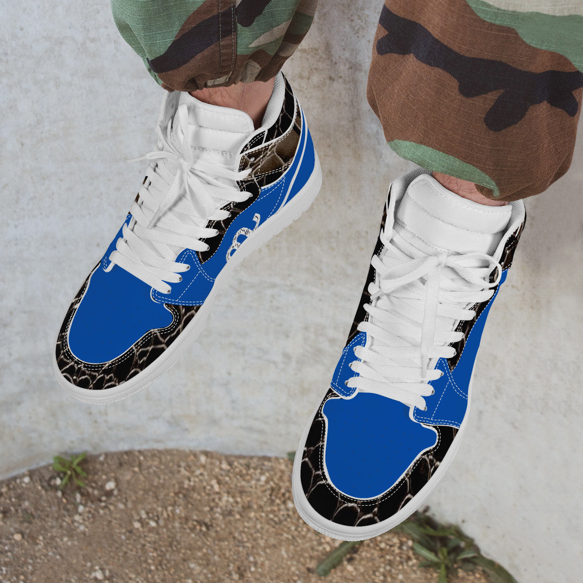 Money Bushae D17 High Top Synthetic Leather Sneaker