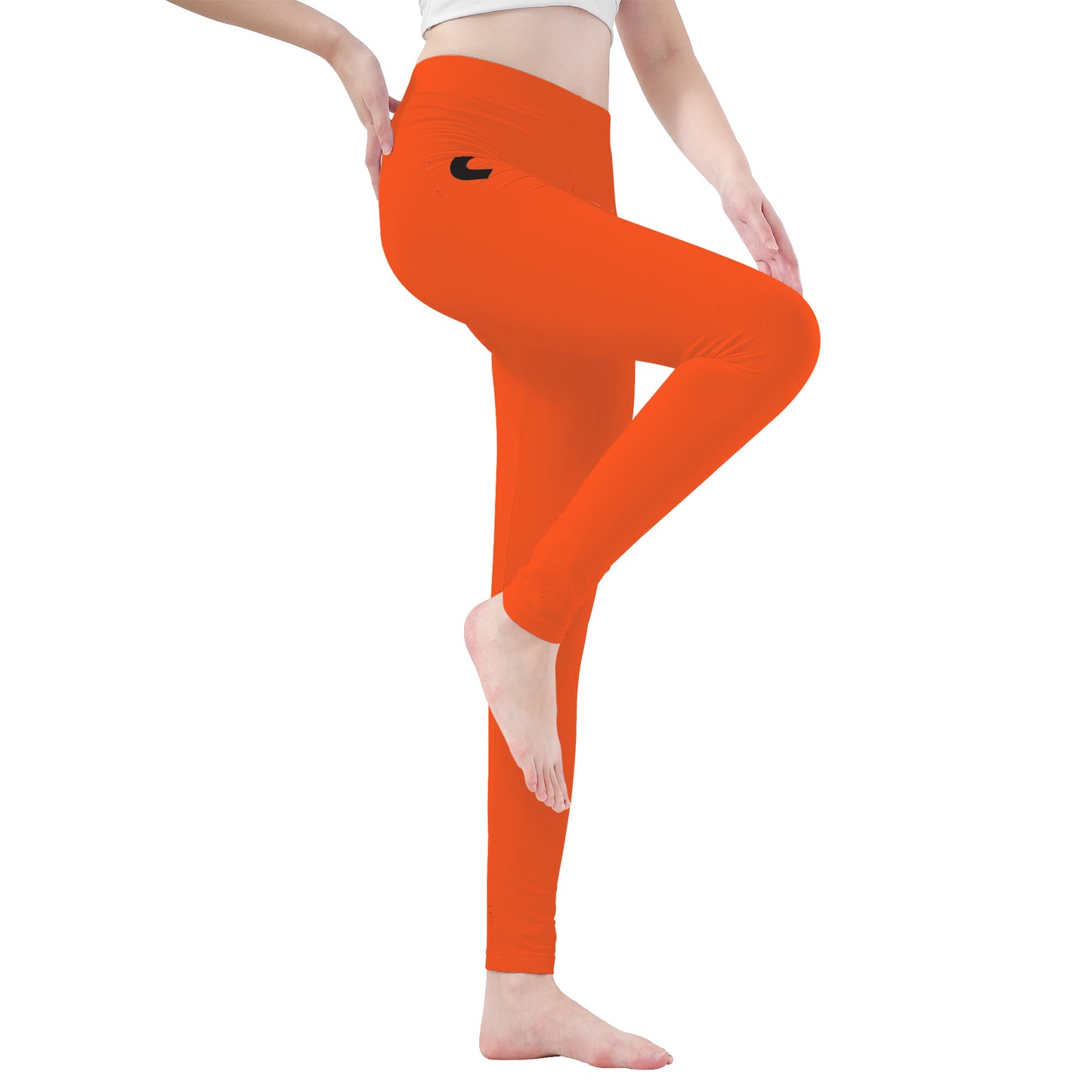 Money Bushae D48 Orange Yoga Leggings