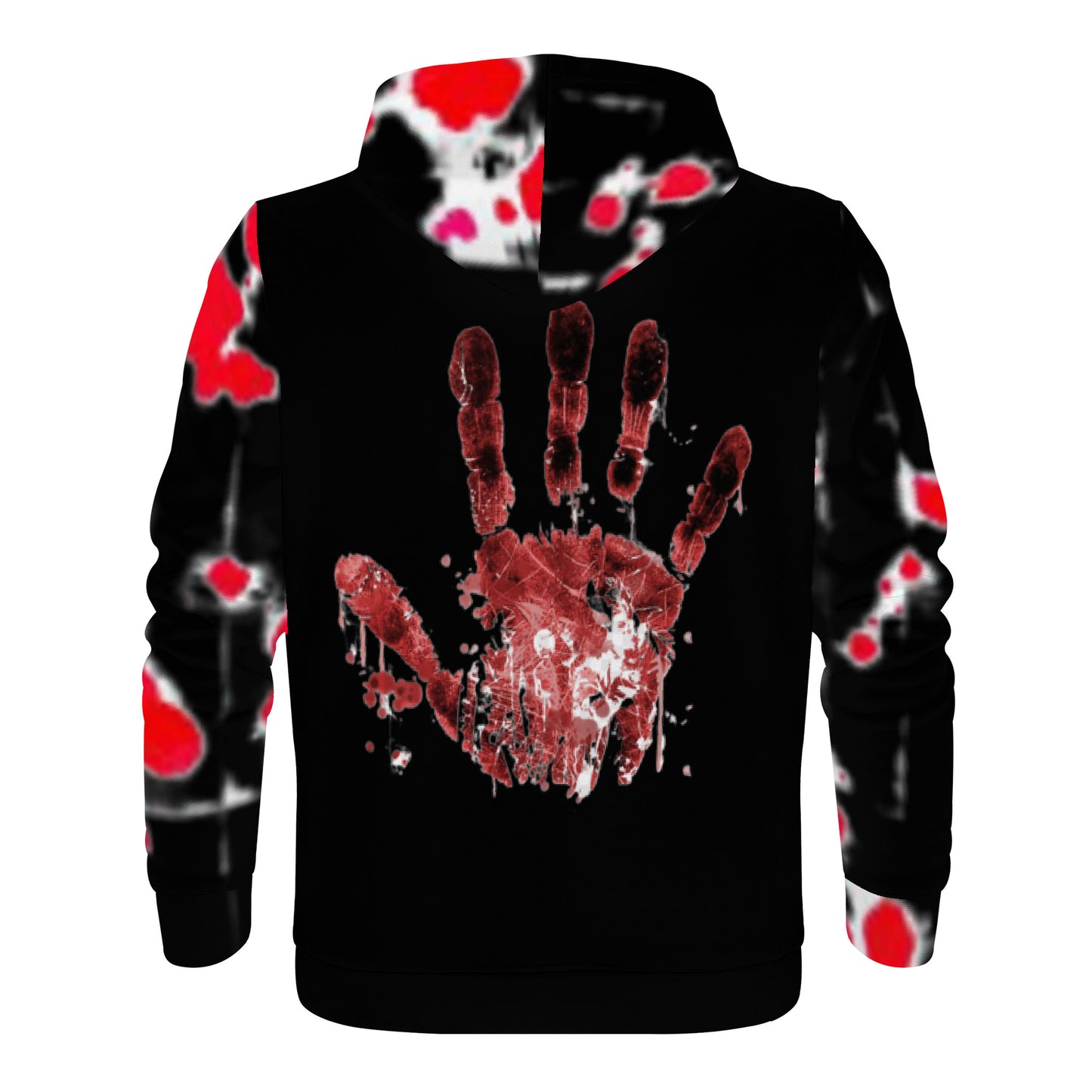 Money Bushae D55 Men's All Over Print Hoodie Blood Splats