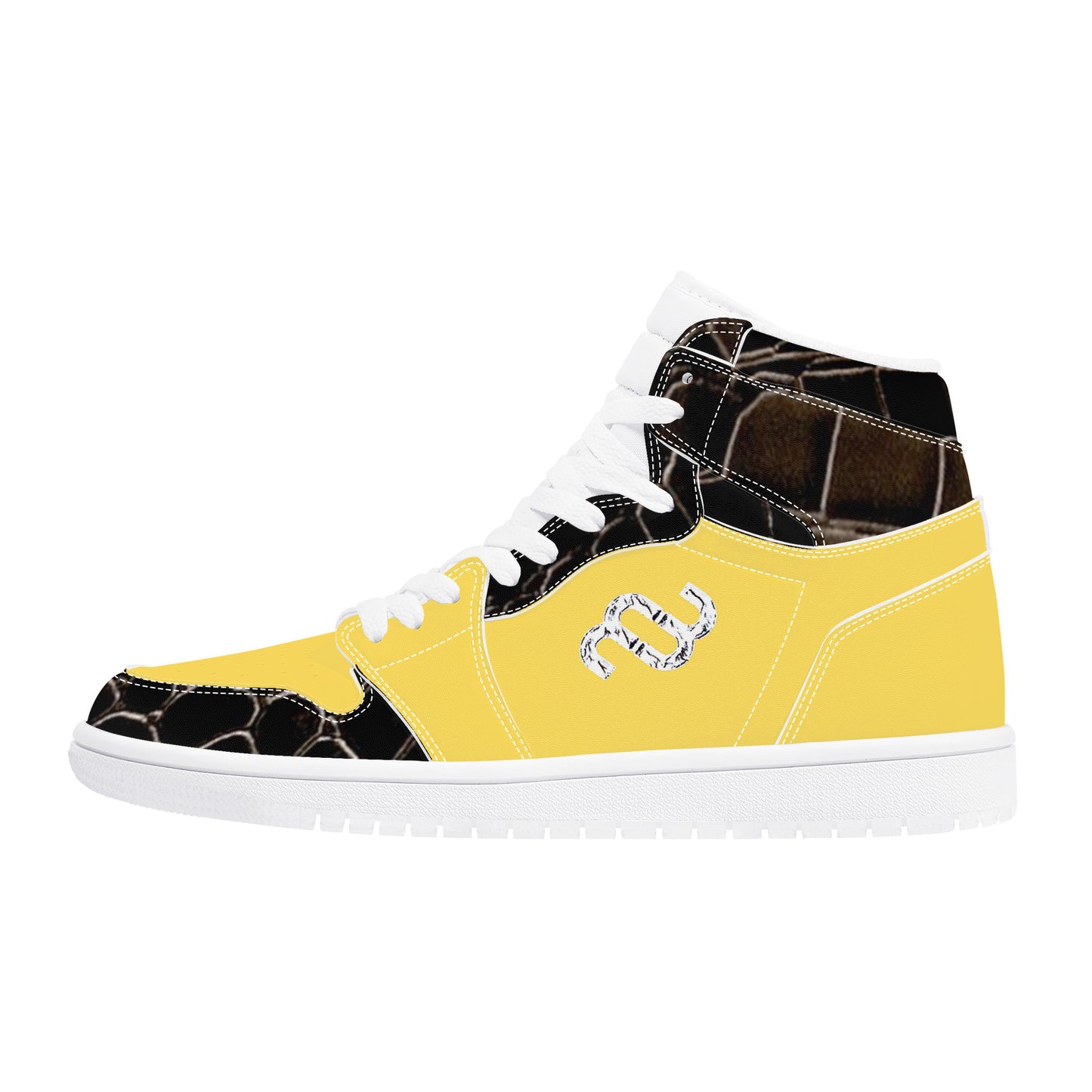 Money Bushae D17 High Top Synthetic Leather Sneaker