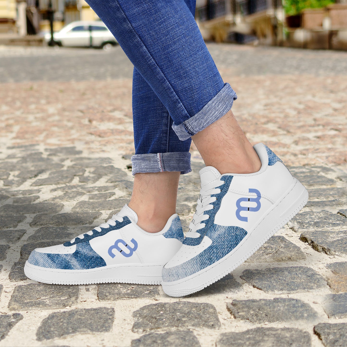 Money Bushae Denim SF_F8 Low Top Unisex Sneaker