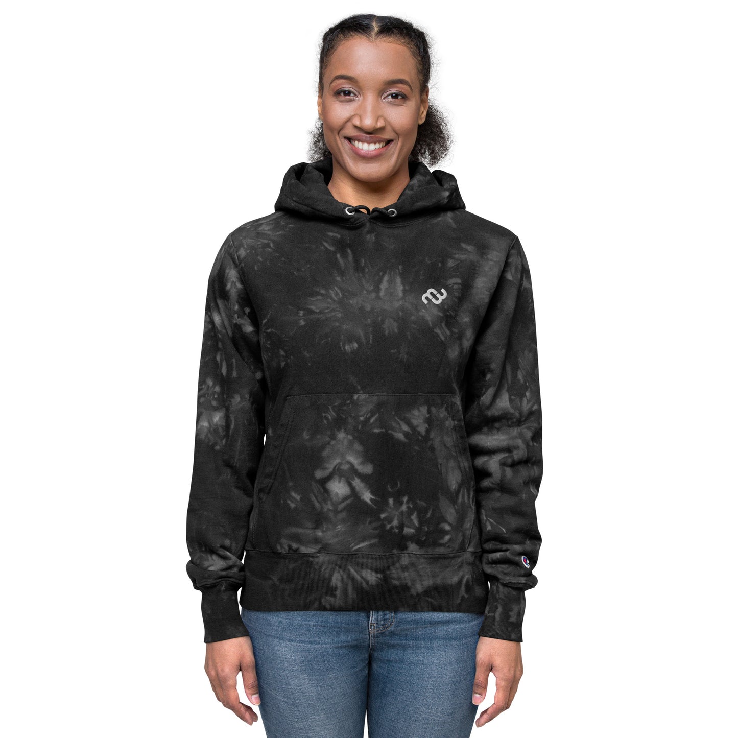 Money Bushae Unisex Champion tie-dye hoodie