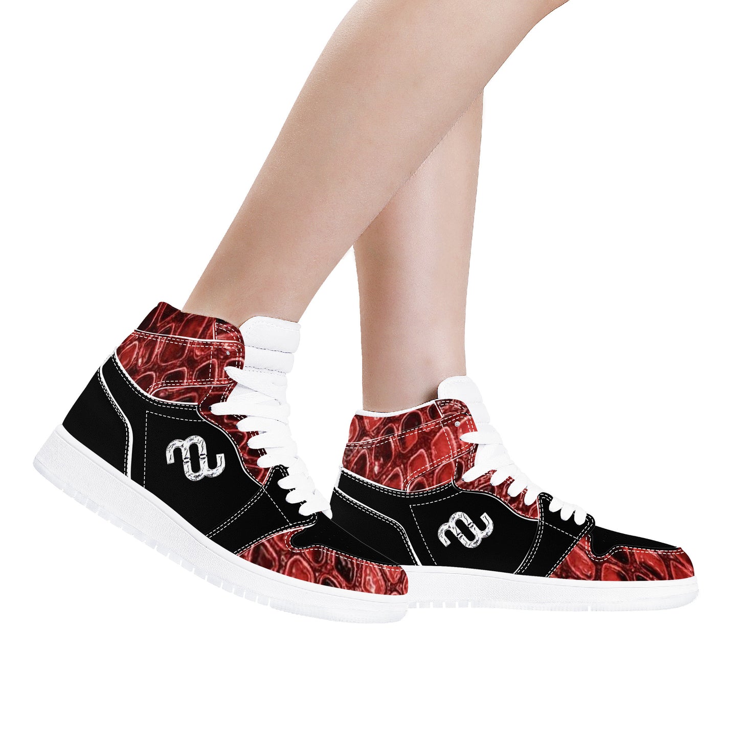 Money Bushae D17 High Top Synthetic Leather Sneaker