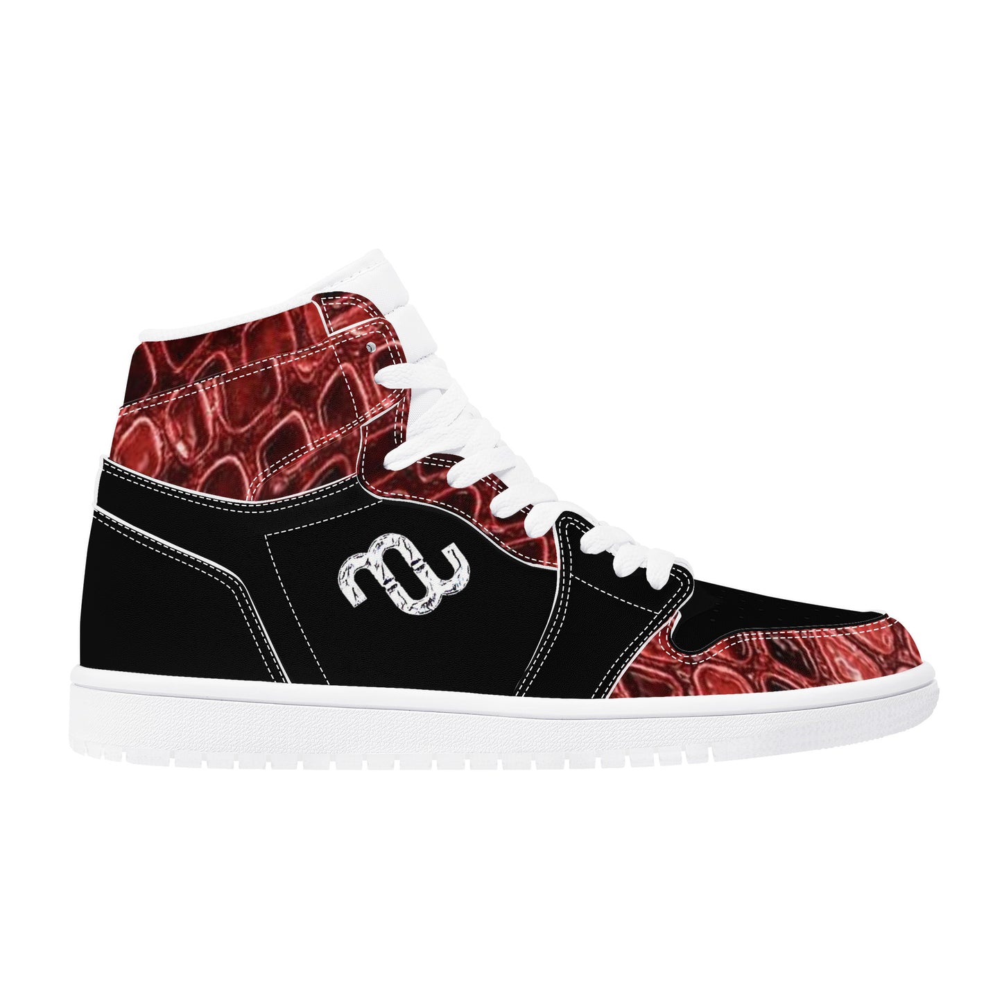Money Bushae D17 High Top Synthetic Leather Sneaker