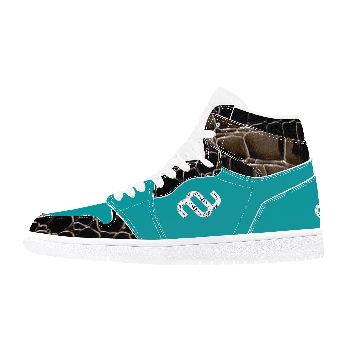 Money Bushae D17 High Top Synthetic Leather Sneaker