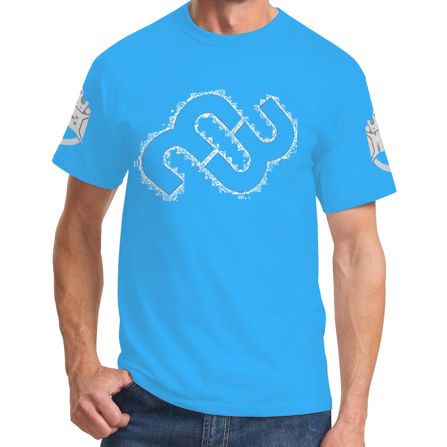 Money Bushae D61 Men's Sky Blue T-Shirt