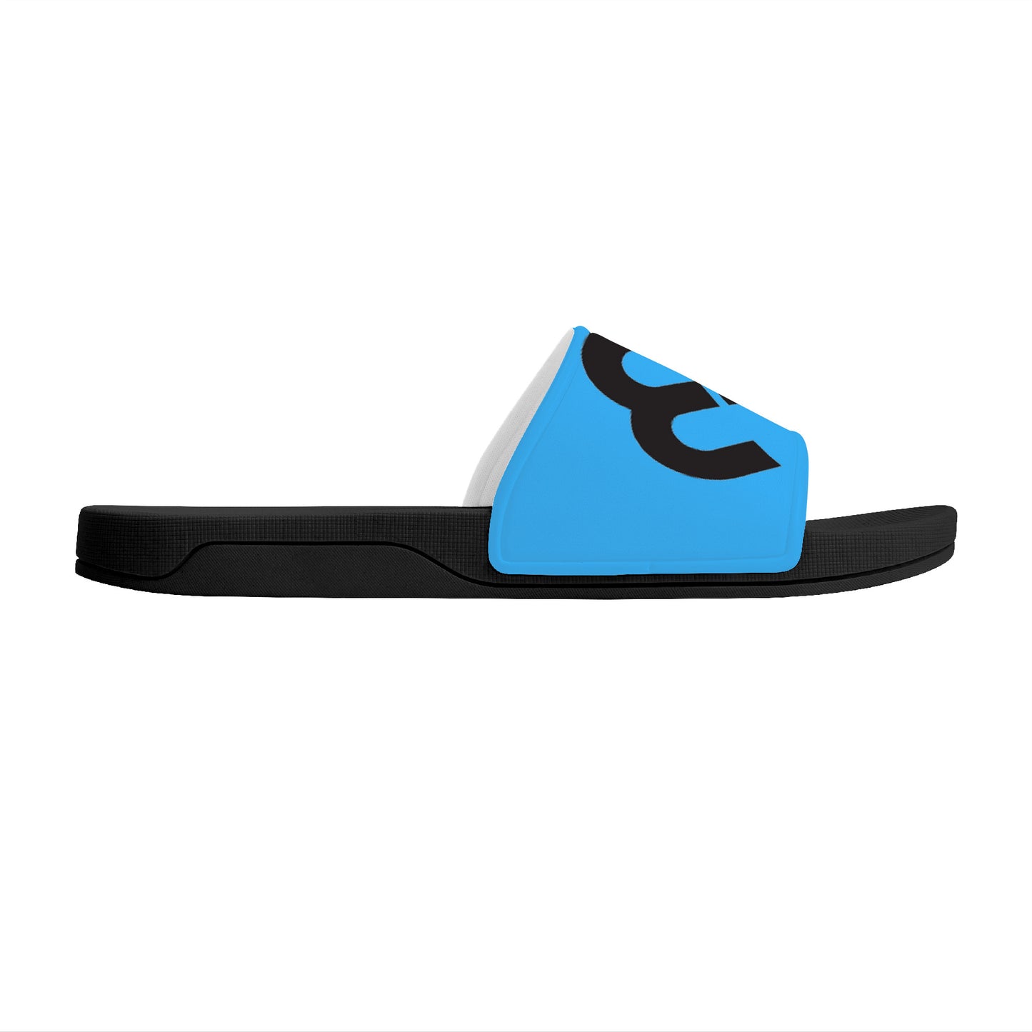 Money Bushae D30 Slide Sandals - Black and Blue