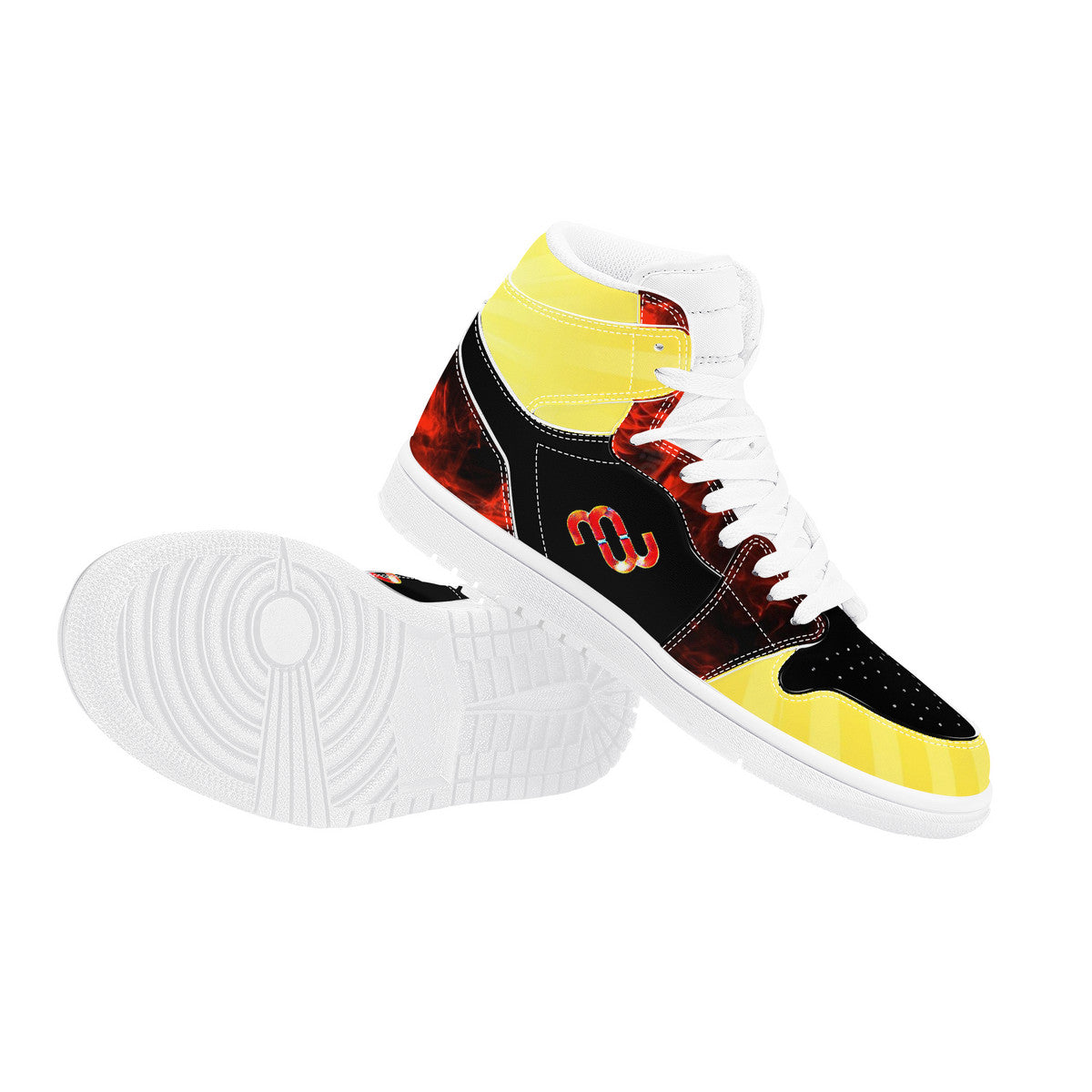 Money Bushae D17 High Top Synthetic Leather Sneaker