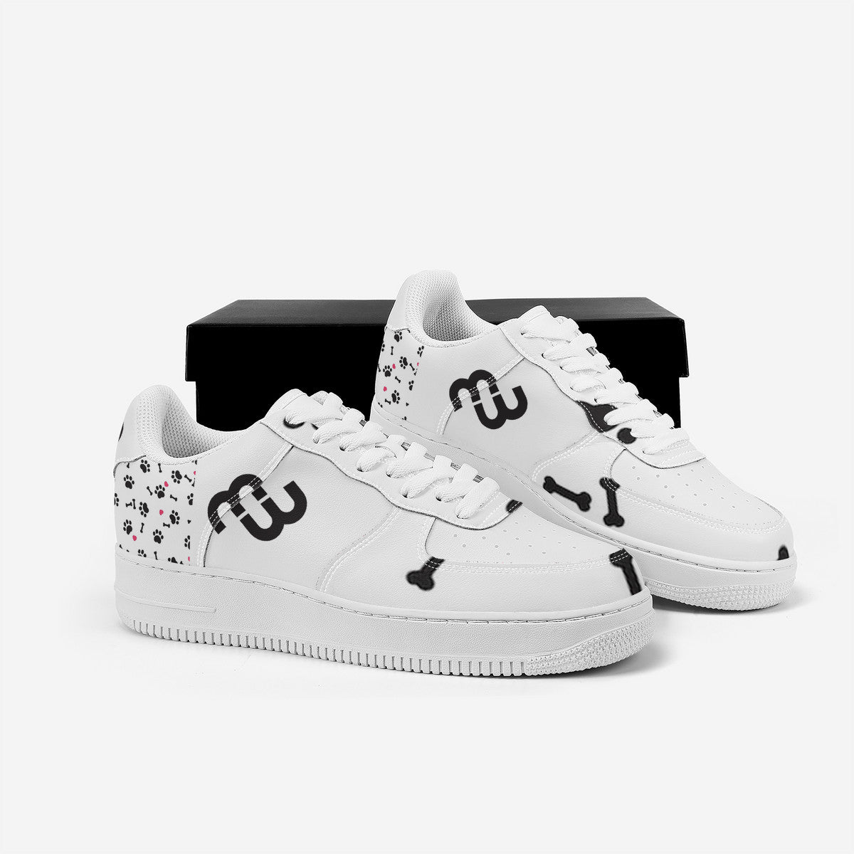 Money Bushae SF_F8 Low Top Unisex Sneaker puppy paws