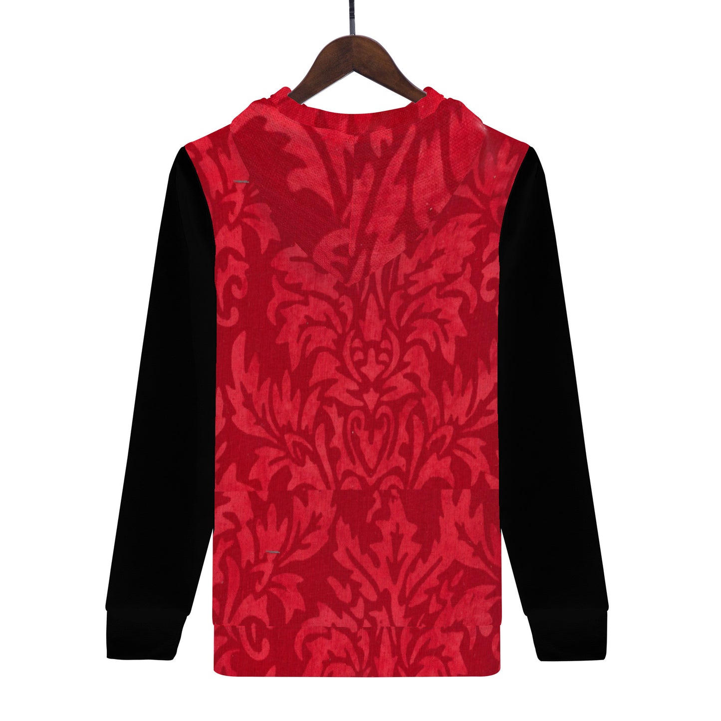 Money Bushae D55 Men's All Over Print Hoodie black and red