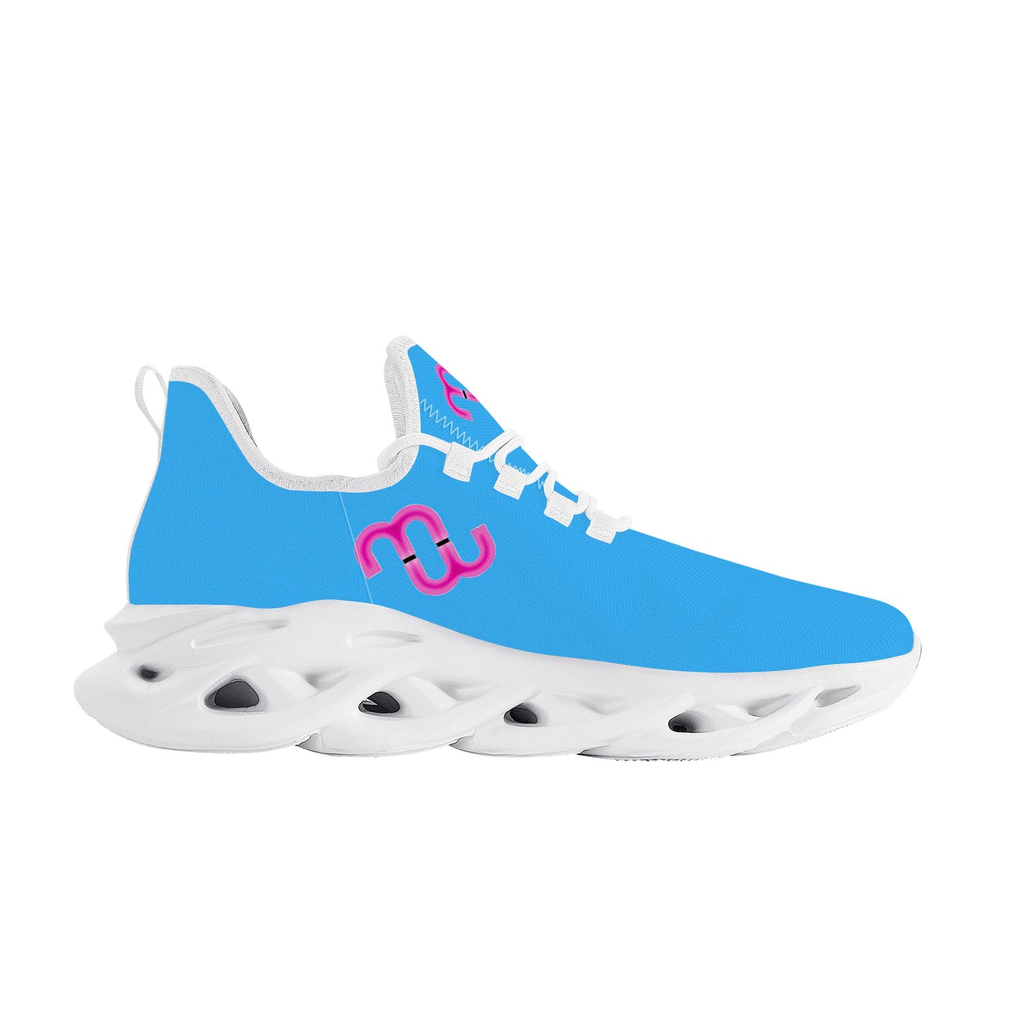 Money Bushae SF_K14 Flex Control Sneaker - White Blue and Pink