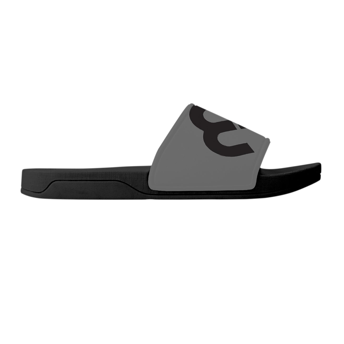Money Bushae D30 Slide Sandals - Black and Grey
