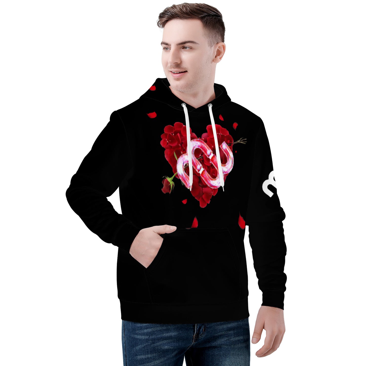 Money Bushae Valentine D55 Men's All Over Print Hoodie