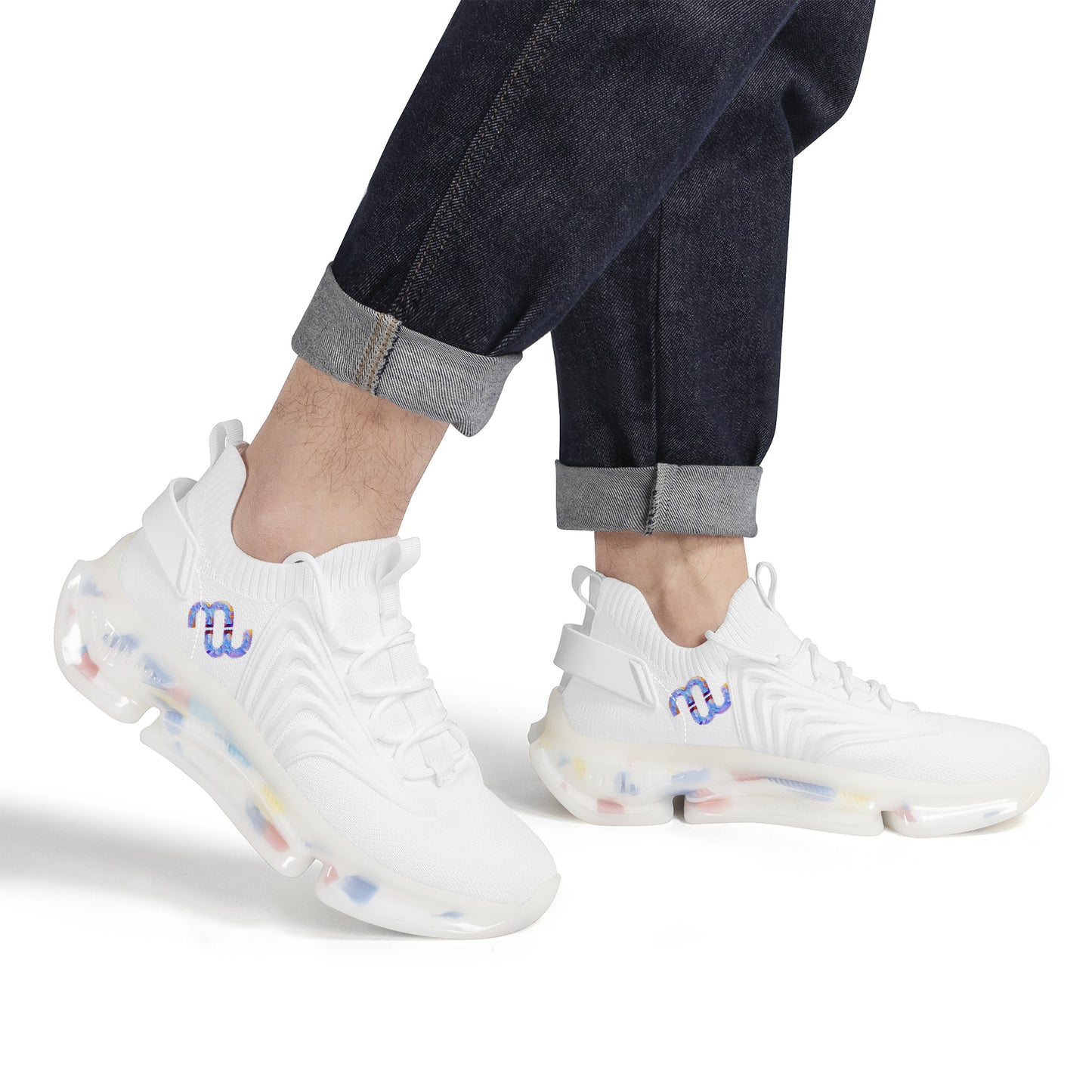 Money Bushae SF_S35 Air Max React Sneakers - White